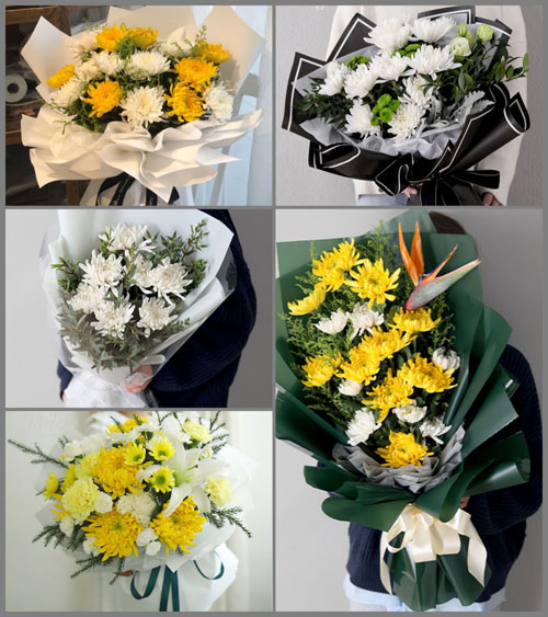 山东青岛平度市旧店镇酒馆村白事花束代送